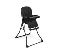 hauck Chaise Haute Bébé Pliable Sit N Go pour Enfant dès 6 Mois jusqu’à 15 kg - Ultra Légère, Compacte, Pliage Rapide - Housse et Tablette Amovible Lavable, Harnais 5 Points - Noir