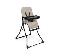 hauck Chaise Haute Bébé Pliable Sit N Go pour Enfant dès 6 Mois jusqu’à 15 kg - Ultra Légère, Compacte, Pliage Rapide - Housse et Tablette Amovible Lavable, Harnais 5 Points - Beige