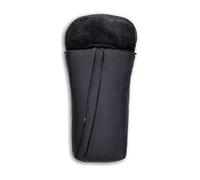 hauck Chanceliere Universelle pour Poussette et Remorque Velo, Nid d'Ange Bebe en Polaire Chaude, Fentes pour Harnais 5 Points, Lavable en Machine, Noir