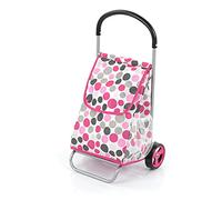 hauck Chariot de Course Caddie pour Enfants à partir de 3 Ans, Pliable, 23 x 30 x 53 cm, Pink Dots