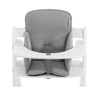 hauck Coussin Chaise Haute Bebe Alpha Cosy, Reducteur Compatible avec Chaises Hautes Bois Alpha+, Beta+ et Arketa, 6-36 Mois, Dossier Haut, Côtés Renforcés, Stretch Gris