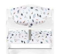 hauck Coussin Chaise Haute Bébé Highchair Pad Deluxe, Compatible avec Chaises Alpha+, Beta+ et Arketa, Lavable en Machine, Fixation Scratch, Space