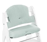 hauck Coussin Chaise Haute Bébé Highchair Pad Select, Compatible avec Chaises Alpha+, Beta+ et Arketa, Antidérapant, Double Rembourrage au Dossier, Facile à Fixer, Mousseline Menthe