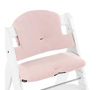 hauck Coussin Chaise Haute Bébé Highchair Pad Select, Compatible avec Chaises Alpha+, Beta+ et Arketa, Antidérapant, Double Rembourrage au Dossier, Facile à Fixer, Mousseline Mineral Rose