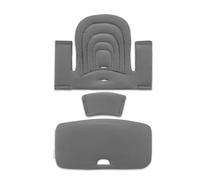 hauck Coussin de Chaise Haute Bébé 3 Pièces, Gris Foncé - Compatibile avec Reducteur Alpha+, Beta+ et Arketa (Non Inclus), Testé OEKO-TEX® STANDARD 100, Rembourré, Moelleux, Lavable, Robuste