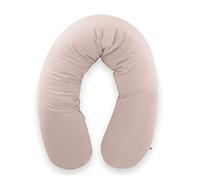 hauck Coussin de Grossesse, Coussin Allaitement XXL Nurse N Care avec Micro-Billes, 100% Oeko-TEX® Standard, Soutien Dos et Ventre, Rigidité Adaptable, avec Sac de Transport, Lavable - Smoky Pink