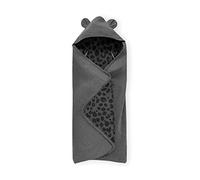 hauck Couverture Enveloppante Bébé - Nid d'Ange Bebe Cosy pour Siege Auto, Poussette, Nacelle avec Harnais 5 Points, Lavable - Leo Gris (Snuggle N Dream)