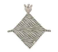 hauck Doudou Bebe Cuddle N Play, Peluche Naissance en Mousseline, Doudou Mouchoir Éveil - pour Fille et Garçons - Lavable à 60°C - 25x25 cm - Zebra Sage