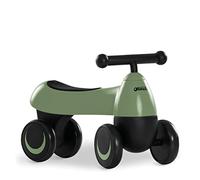 hauck Draisienne et Porteur Bebe 1st Ride Four, Jouet Enfant 18 Mois+, Vélo Sans Pédales, 4 Roues EVA, Ergonomique, Antichute, Développe l'Équilibre, Indoor et Outdoor - Vert