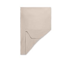 hauck Drap Housse Bebe 60x120, Couvre Matelas Lit Parapluie en Coton Mousseline, Protege Lits Bébé, Lavable en Machine à 60° C, Élastique, Beige