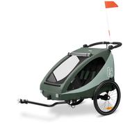 Remorque vélo duo Dryk Plus Vert Foncé