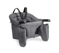 hauck Fix N Sit Siege de Table Bebe - Chaise Pliante Enfant avec Harnais 5 Points, Rangement Intégré, Léger & Compact, Installation Facile, dès 6 Mois jusqu’à 15 kg, Noir