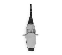 hauck Hamac Remorque Bébé Vélo Baby Lounger pour Dryk Duo - Siège Nouveau-Né de 1 à 10 Mois, avec Couvre Jambes et Câle-Tête, Harnais 5 Points - Gris