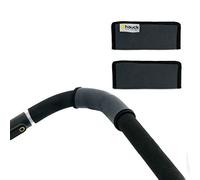 hauck Handle Me 1 Couverture Protection Poignée Poussette Landau, Accoudoir Poussette avec Velcro, 12 x 5, cm, 2 Pièces, Gris