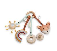 hauck Hochet Bébé Play Catching S pour Plateau de Jeu Play Tray, Renard | Pour chaises hautes Alpha, Beta et Arketa, dès 0 mois, coordination œil-main, fixation aussi sur cosy et poussette