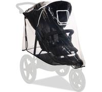 hauck Housse de pluie universelle pour poussette tricycle 58 x 48 x 90 cm, Réfléchissant, Contact & fenêtre d'aération, Compatible avec Runner & Runner 2, Fixation facile par Velcro (Transparent)