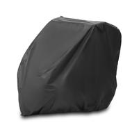 hauck Housse Remorque Velo, Garage Pliable Universel Noir, 95 x 105 x 109 cm - Pour Dryk Duo et Plus, Bike N Walk Duo - Ouverture Antivol, Sangle Anti-Tempête, Sac, Cordon de Serrage