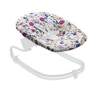 hauck Housse Transat Bebe pour Balancelle Alpha Bouncer Premium, Alpha Bouncer Deluxe, Alpha Bouncer 2in1, Coton Mousseline Respirant, 85 cm x 74 cm x 0,25 cm, Beige Fleur