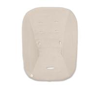 hauck Housse Transat pour Siege Chaise Bebe Highchair Bouncer (Eco) (non Compatible avec autres Modèles), Coton, avec Élastique et Fentes pour Harnais 5 Points, Lavable à 60° - Beige