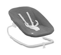 hauck Housse Transat pour Siege Chaise Bebe Highchair Bouncer (Eco) (non Compatible avec autres Modèles), Coton, avec Élastique et Fentes pour Harnais 5 Points, Lavable à 60° - Gris Foncé