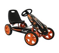hauck Véhicule à Pédales Speedster, Enfants 4-8 Ans, jusqu'à 50 kg, Frein à Main, Siège Réglable 3 Positions, Orange