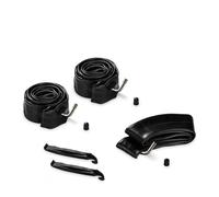 hauck Kit Reparation Pneu Chambre à Air Poussette, Inclus 2x 12 Pouces, 1x 10 Pouces, Demonte Pneu, Idéal Poussette Trois Roues, Compatible hauck Rapid 3 Air, Noir