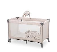 Hauck Lit bébé de Voyage Dream N Play Go - Lit Enfant Pliant, lit bébé avec Roues et Arc Jeux - Winnie l'ourson Beige