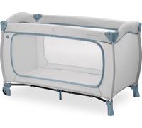 Hauck Lit de voyage pour enfants Sleep N Play Go Plus avec sac de transport et grande glissière pour jouer, Petit pliable, Dusty Blue