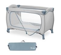 hauck Lit Parapluie avec Ouverture et Roues Sleep N Play Go Plus Dusty Blue