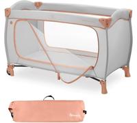 hauck Lit Parapluie avec Ouverture et Roues Sleep N Play Go Plus Dusty Cork