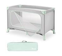 hauck Lit Parapluie avec Ouverture XL Dream N Play Plus, Dusty Mint | Pliage compact, avec sac de transport, de la naissance à 15 kg / 3 ans, lit bébé et parc 2 en 1 (sans matelas)