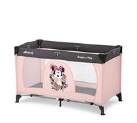hauck Lit Parapluie Dream N Play 120 x 60 cm - Lit Pliant Bébé et Enfant de la Naissance à 15 kg, Léger, Pliage Compact, Sac de Transport et Fond Pliable Inclus, Rose Minnie Sweetheart