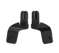 Hauck Paire Adaptateur Poussette Atlantic Twin pour Siege Auto Bébé - Noir | Compatible uniquement avec poussette double hauck Atlantic Twin et une sélection de cosys (ex. coque Drive N Care)