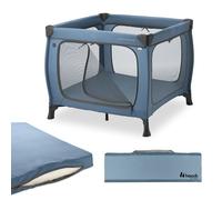 hauck Parc Bébé Pliable Carré avec Matelas Sleep N Play SQ, Dark Blue