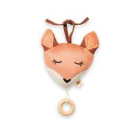 hauck Peluche Musical Bebe Cuddle N Sleep à Accrocher, Doudou avec Boite a Musique Amovible avec Berceuse de Brahms (Durée 2min) - Renard