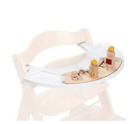 hauck Plateau avec Jeu de Tri Alpha Play Sorting Set, Jouet en Bois pour Chaise Haute Alpha+, Combinable avec autres Jeux, Certifié FSC®, Girafe Blanc