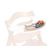hauck Plateau avec Xylophone Bebe Play Music pour Chaise Haute Bebe Alpha+ et Beta+, Jouet en Bois Bebe (Certifié FSC®) - Combinable avec le Play Tray, Matériau Recyclé - Zebra White