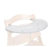 hauck Plateau Chaise Haute Bébé Alpha Play Tray pour Alpha+ et Beta+, Fixation Rapide par Clic, Compatible avec 3 Jouet Bebe (non Inclus), Facile à Nettoyer, Blanc