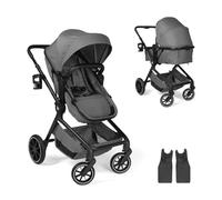 hauck Poussette 2 en 1 inclus Adaptateurs Cosy, Convert N Care Dark Grey