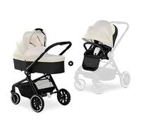 hauck Poussette 2 en 1 Move so Simply avec Nacelle Bébé, Siège Réversible, dès la Naissance jusqu'à 22 kg, Inclinable, Guidon Télescopique, Suspension, UPF 50+, Panier jusqu'à 3 kg, Beige Neon