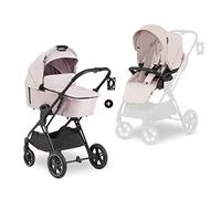 hauck Poussette 2 en 1 Vision X - Avec Nacelle, Siège Réversible et Couvre-Jambes, Roues en Caoutchouc, Pliable et Compacte, Porte Gobelet, Jusqu'à 22 kg - Beige Mélange