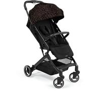 hauck Poussette Compacte Travel N Care, Leo Noir - dès la Naissance jusqu’à 22 kg - Poussette Légère 6,9 kg - Inclinable - Pliage Facile - UPF 50+ - Roues EVA - Panier 3 kg