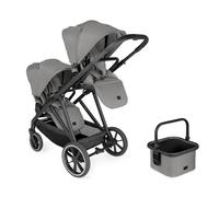 hauck Poussette Double pour 2 Jeunes Enfants Grow N Care Set Dark Grey