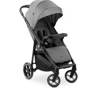 Hauck Poussette Shop N Care, poussette pliante jusqu'à 25 kg avec fonction chaise longue, porte-boisson et plateau-repas, Grey