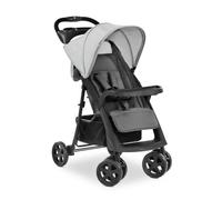 hauck Poussette Canne Compacte Shopper Neo II - dès la Naissance jusqu’à 22 kg, Position Allongée, Pliage Ultra Compact à Une Main, 2 x Plateau avec Porte-Gobelet, Grand Panier XL, Gris