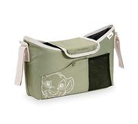 hauck Pushchair Bag, Disney Simba Olive - Sac de Rangement Poussette et Landau - 35 x 10 x 22 cm - Organisateur avec Porte Biberon et Boisson, Facile d'Accès, Fixation Rapide