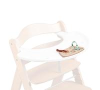 hauck Puzzle Bebe pour Plateau de Jeu Play Tray Chaise Alpha+, Beta+ et Arketa, Formes Silicone Alimentaire dès 10 Mois, Fixation Poussette et Siege Auto, Tortue et Fleur