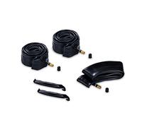 Hauck Kit Réparation Pneu Chambre à Air Poussette, 2x 16 Pouces et 1x 12 Pouces - Inclus Démonte-Pneu, Roue de Remplacement 3 Roues - Compatible avec Série Hauck Runner - Noir