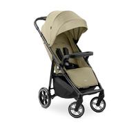 hauck Shop N Care Olive Poussette légère (seulement 8,5 kg) avec plateau à goûter, porte-gobelet et housse de pluie, compacte et pliable à une main, entièrement inclinable dès la naissance jusqu'à 22