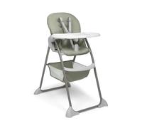 Hauck Chaise haute bébé Sit N Fold – Pliable, dès 6 mois (jusqu'à 15 kg), Harnais 5 points, Sauge